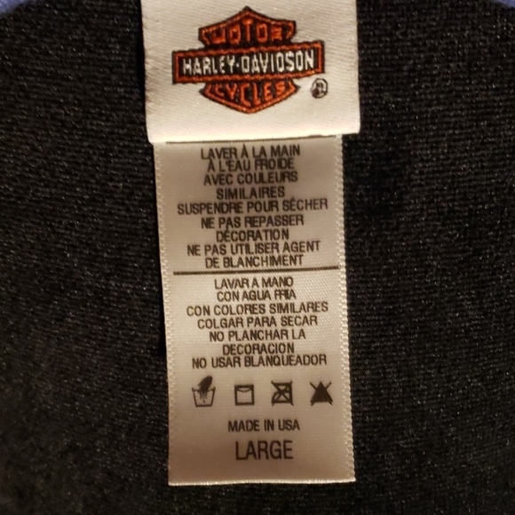 Harley Davidson blue silver tshirt soft loose fit - Picture 5 of 5